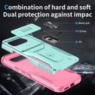 For Google Pixel 9a Sliding Camshield Holder Phone Case(Grey Green + Pink) - 3