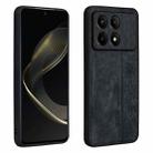 For Xiaomi Redmi K70 AZNS 3D Embossed Skin Feel Phone Case(Black) - 1