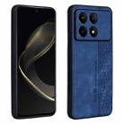 For Xiaomi Redmi K70 Pro AZNS 3D Embossed Skin Feel Phone Case(Sapphire Blue) - 1