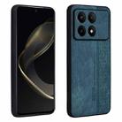 For Xiaomi Redmi K70E AZNS 3D Embossed Skin Feel Phone Case(Dark Green) - 1