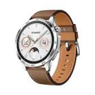 22mm Universal Square Tail Leather Watch Band(Tea Brown) - 1