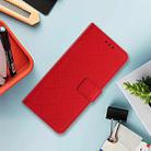 For OnePlus Nord 4 5G Rhombic Grid Texture Leather Phone Case(Red) - 2