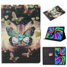 For Lenovo Tab M11/ Xiaoxin Pad 11 2024 Voltage Coloured Drawing Smart Leather Tablet Case(Butterflies) - 1