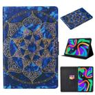 For Lenovo Tab M11/ Xiaoxin Pad 11 2024 Voltage Coloured Drawing Smart Leather Tablet Case(Blue Mandala) - 1