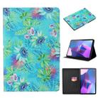 For Lenovo Tab P12 2023 / TB370FU Voltage Coloured Drawing Smart Leather Tablet Case(Flowers) - 1