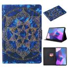 For Lenovo Tab P11 Gen2 /Xiaoxin Pad Plus 2023 Voltage Coloured Drawing Smart Leather Tablet Case(Blue Mandala) - 1