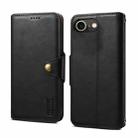 For iPhone SE 2022/SE 2020/6/7/8 Denior Cowhide Texture Wallet Style Leather Phone Case(Black) - 1