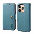 For iPhone 11 Pro Max Denior Cowhide Texture Wallet Style Leather Phone Case(Blue) - 1