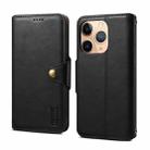 For iPhone 11 Pro Denior Cowhide Texture Wallet Style Leather Phone Case(Black) - 1