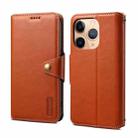 For iPhone 11 Pro Denior Cowhide Texture Wallet Style Leather Phone Case(Brown) - 1