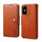 For iPhone XS / X Denior Cowhide Texture Wallet Style Leather Phone Case(Brown) - 1