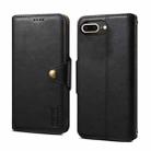 For iPhone 8 Plus / 7 Plus Denior Cowhide Texture Wallet Style Leather Phone Case(Black) - 1