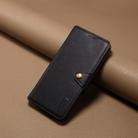 For iPhone 16 Plus Denior Cowhide Texture Wallet Style Leather Phone Case(Black) - 2