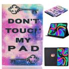 For Lenovo Tab M11/ Xiaoxin Pad 11 2024 Voltage Coloured Drawing Smart Leather Tablet Case(Dont Touch My Pad) - 1