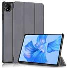 For Huawei MatePad Pro 11 2024 / 2022 Custer Pure Color 3-Fold Smart Leather Tablet Case(Grey) - 1