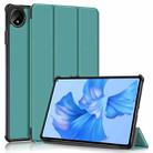 For Huawei MatePad Pro 11 2024 / 2022 Custer Pure Color 3-Fold Smart Leather Tablet Case(Dark Green) - 1