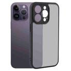 For iPhone 14 Pro Fine Pore Matte Black TPU + PC Phone Case - 1