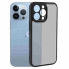 For iPhone 13 Pro Fine Pore Matte Black TPU + PC Phone Case - 1