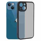 For iPhone 13 Fine Pore Matte Black TPU + PC Phone Case - 1