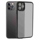 For iPhone 11 Pro Max Fine Pore Matte Black TPU + PC Phone Case - 1