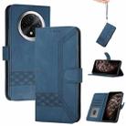 For Xiaomi Redmi A3 Pro Cubic Skin Feel Flip Leather Phone Case(Blue) - 1