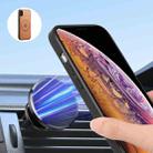 For iPhone XR Denior Cowhide Texture Leather MagSafe Detachable Wallet Phone Case(Khaki) - 6