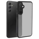 For Samsung Galaxy S23 FE 5G Fine Pore Matte Black TPU + PC Phone Case - 1