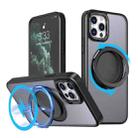 For iPhone 11 Pro 360-degree Rotating MagSafe Magnetic Holder Phone Case(Black) - 1