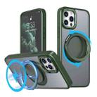 For iPhone 11 Pro 360-degree Rotating MagSafe Magnetic Holder Phone Case(Green) - 1