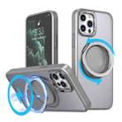 For iPhone 11 Pro 360-degree Rotating MagSafe Magnetic Holder Phone Case(Titanium Grey) - 1