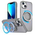 For iPhone 13 360-degree Rotating MagSafe Magnetic Holder Phone Case(Titanium Grey) - 1