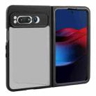 For Google Pixel Fold Matte Black TPU + PC Phone Case - 1