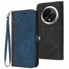 For Xiaomi Redmi A3 Pro Side Buckle Double Fold Hand Strap Leather Phone Case(Royal Blue) - 1