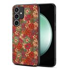 For Samsung Galaxy S23 FE 5G Four Seasons Flower Language Series TPU Phone Case(Summer Red) - 1