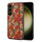 For Samsung Galaxy S23 5G Four Seasons Flower Language Series TPU Phone Case(Summer Red) - 1