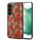 For Samsung Galaxy S22+ 5G Four Seasons Flower Language Series TPU Phone Case(Summer Red) - 1