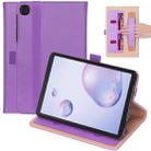 For Samsung Galaxy Tab A7.0 T500 (2020) Retro Texture PU + TPU Horizontal Flip Leather Case with Holder & Card Slots & Hand Strap(Purple) - 1