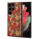 For Samsung Galaxy S21 Ultra 5G Four Seasons Flower Language Series TPU Phone Case(Summer Red) - 1