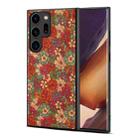 For Samsung Galaxy Note20 Ultra Four Seasons Flower Language Series TPU Phone Case(Summer Red) - 1