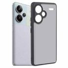 For Xiaomi Redmi Note 13 Pro+ Fine Pore Matte Black TPU + PC Phone Case - 1