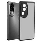 For OPPO Reno10 Pro China Fine Pore Matte Black TPU + PC Phone Case - 1