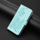 For OPPO Find X8 Datura Flower Embossed Flip Leather Phone Case(Light Blue) - 2