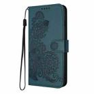 For Huawei Mate 70 Datura Flower Embossed Flip Leather Phone Case(Dark Green) - 3