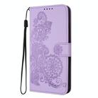 For Huawei nova 12 Pro / nova 12 Ultra Datura Flower Embossed Flip Leather Phone Case(Purple) - 3