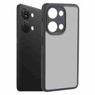 For OnePlus Ace 2V Fine Pore Matte Black TPU + PC Phone Case - 1