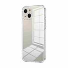 For iPhone 14 Transparent Plating Fine Hole Phone Case(Transparent) - 1