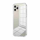 For iPhone 11 Pro Transparent Plating Fine Hole Phone Case(Transparent) - 1