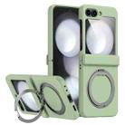 For Samsung Galaxy Z Flip4 5G 360 Degree Stand MagSafe Magnetic All-inclusive Phone Case(Light Green) - 1