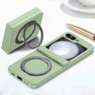 For Samsung Galaxy Z Flip4 5G 360 Degree Stand MagSafe Magnetic All-inclusive Phone Case(Light Green) - 2