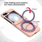 For Samsung Galaxy Z Flip4 5G 360 Degree Stand MagSafe Magnetic All-inclusive Phone Case(Pink) - 3